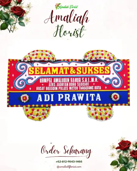 Papan Bunga Ucapan Selamat Komperta